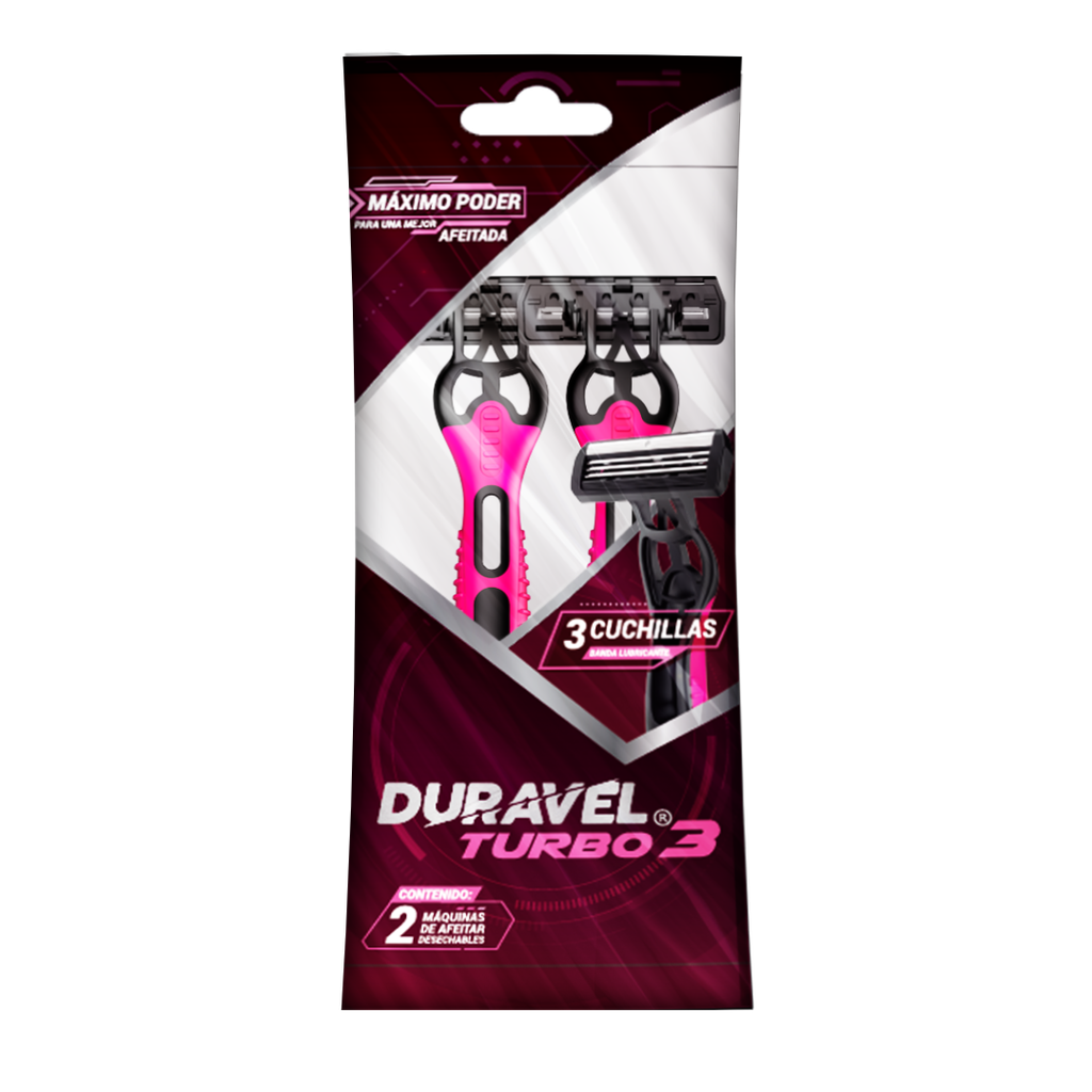 MAQ. DURAVEL TURBO 2 MUJER x 2 UNIDADES