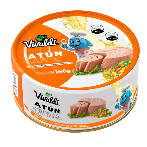[VIV-1157] VIVALDI LOMO ATUN CON ENSALADA EN  ACEITE DE GIRASOL
