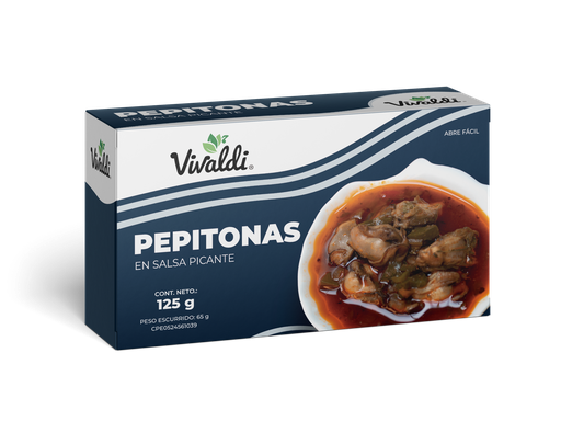 [VIV-1201] VIVALDI PEPITONAS EN SALSA PICANTE  125 GR. (E)
