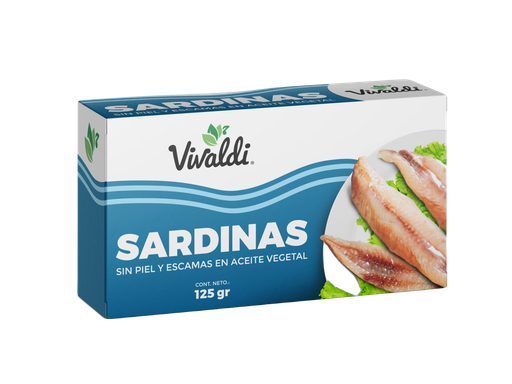 [VIV-1126] VIVALDI SARDINAS SIN PIEL, SIN ESPINAS  125 GR. (E)