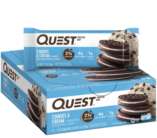 [QN-0005] BARRA PROTEINA QUEST COOKIES CREAM 60g